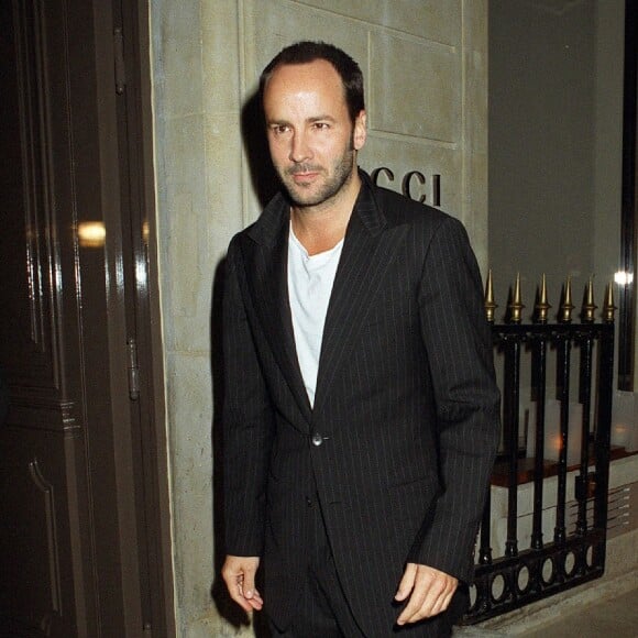 Tom Ford, ancien directeur artistique de la maison Gucci, à Paris en octobre 2002.
