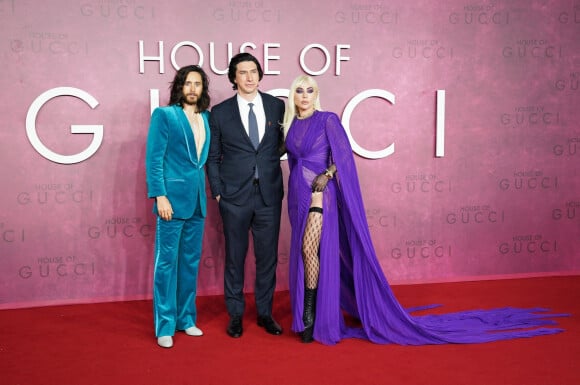 Jared Leto, Adam Driver, Lady Gaga - Première du film "House Of Gucci" à Londres, le 9 novembre 2021.