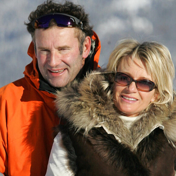 Archive - Sophie Davant et Pierre Sled à Courchevel © Guillaume Gaffiot/Bestimage