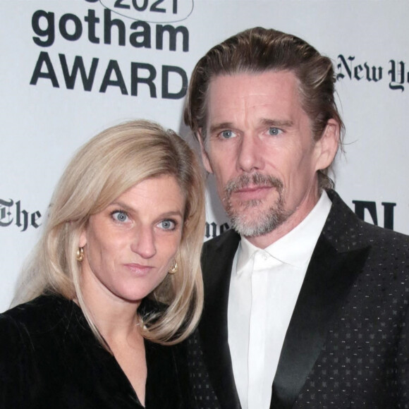 Ethan Hawke et sa femme Ryan - Gotham Awards au Cipriano Wall Street de New York. Le 29 novembre 2021.