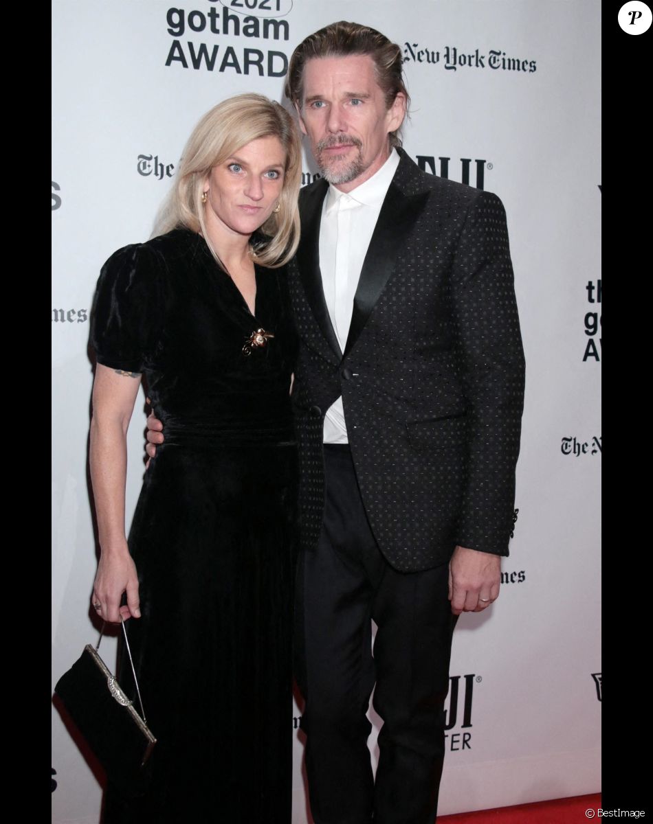 Ethan Hawke et sa femme Ryan - Gotham Awards au Cipriano Wall Street de New York. Le 29 novembre 2021.