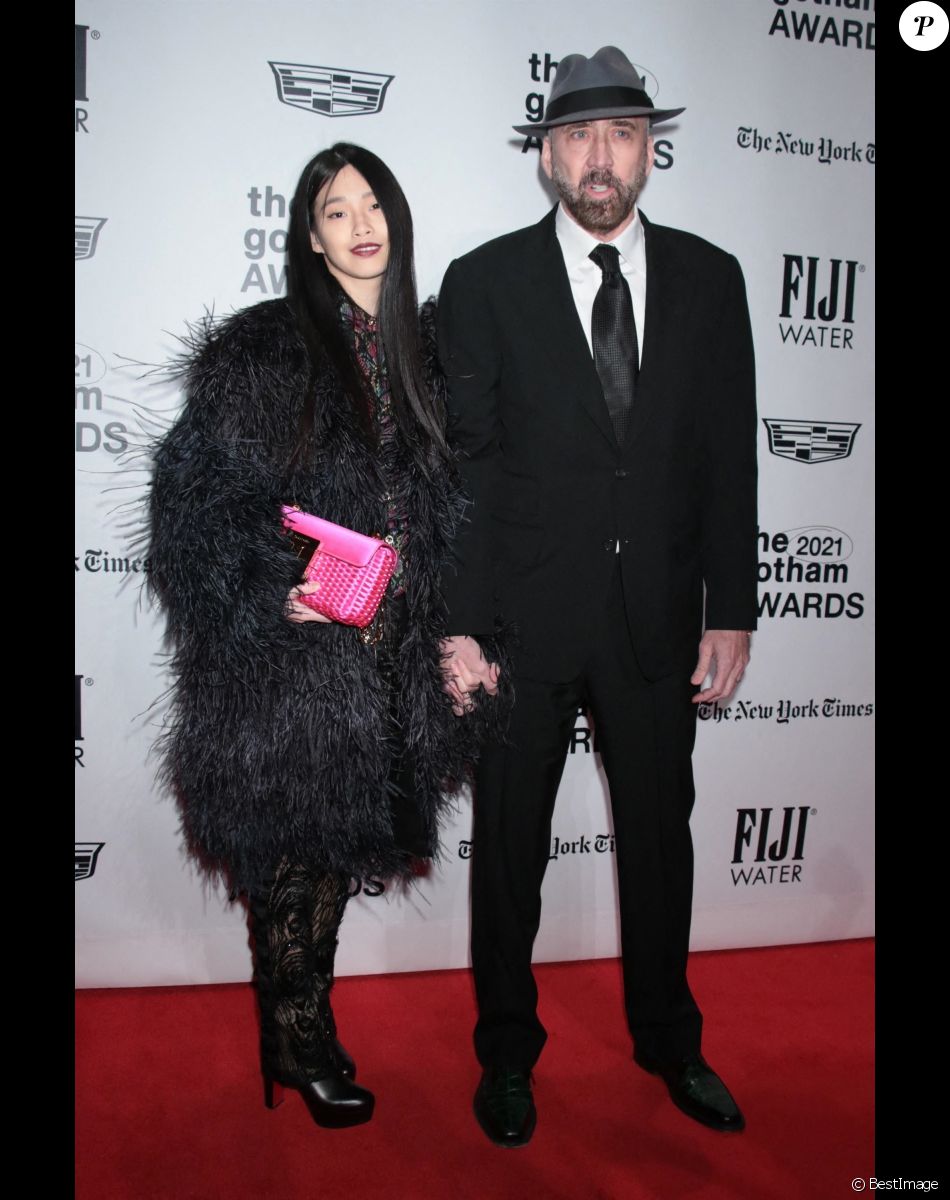 Nicolas Cage et sa femme Riko - Gotham Awards au Cipriano Wall Street de New York. Le 29 novembre 2021.