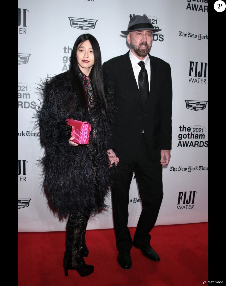 Nicolas Cage et sa femme Riko - Gotham Awards au Cipriano Wall Street de New York. Le 29 novembre 2021.