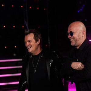 Exclusif - Pascal Obispo et Axel Bauer - Backstage de l'enregistrement de l'émission "Duos Mystères" à la Seine Musicale à Paris, diffusée le 20 août sur TF1. © Gaffiot-Moreau / Bestimage