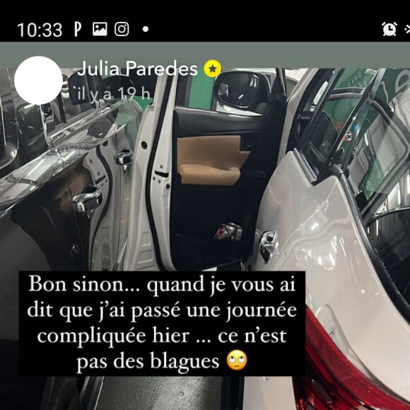 Mauvaise surprise pour Julia Paredes le 30 novembre 2021