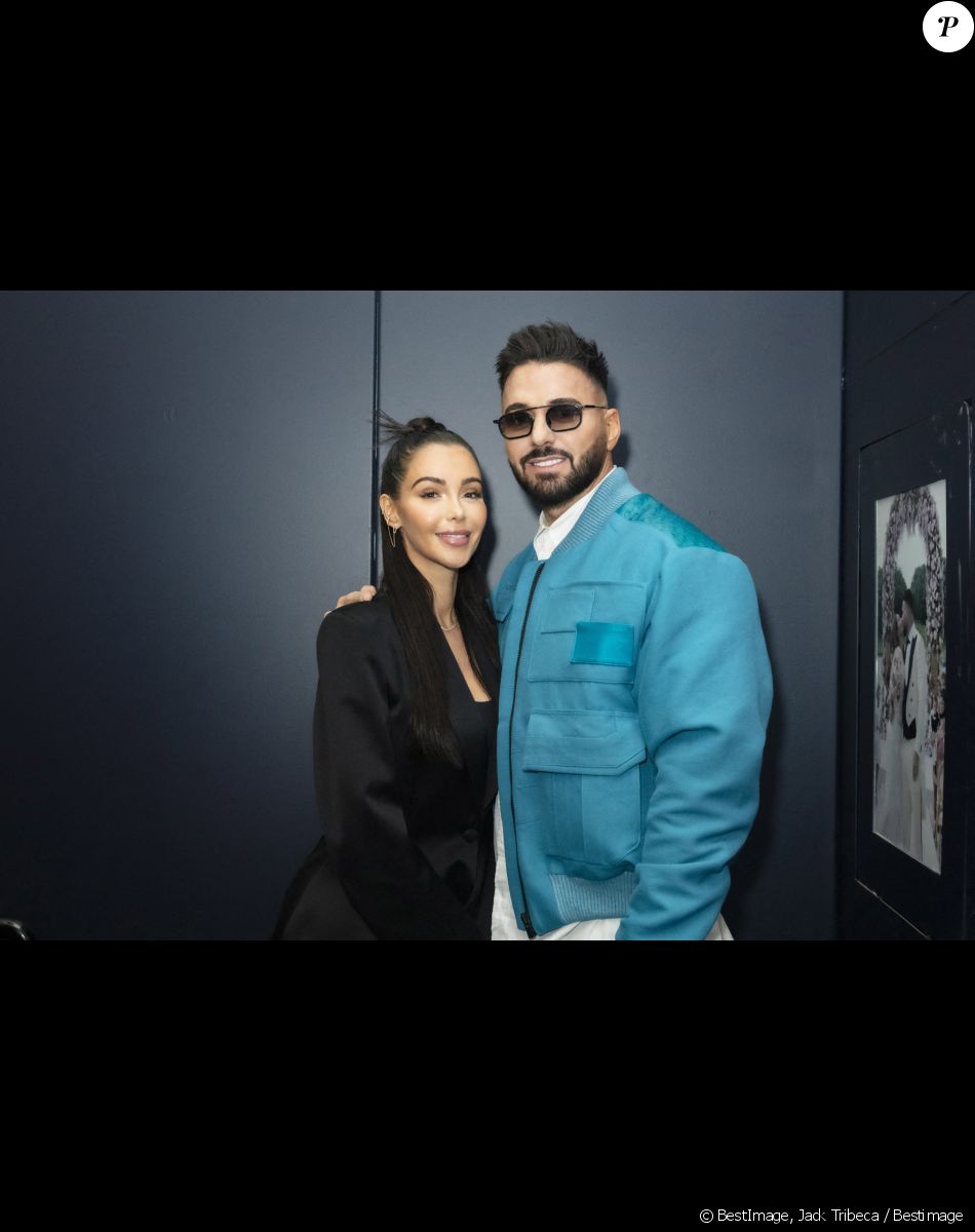 Exclusif - Nabilla Benattia et son mari Thomas Vergara - Nabilla Benattia, son mari Thomas Vergara et leur fils Milann posent lors de l'avant première du documentaire "Nabilla sans filtre" (Amazon Prime Vidéo) à Paris le 22 Novembre 2021. © Jack Tribeca / Bestimage