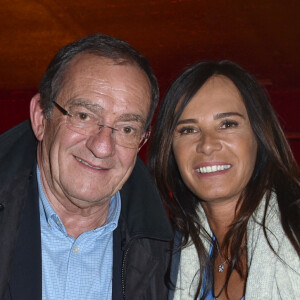 Exclusif - Jean-Pierre Pernaut et sa femme Nathalie Marquay - Les célébrités assistent au One Woman Show de l'humoriste E.Poux "Le syndrome du Playmobil" au Casino de Paris, France, le 15 avril 2019. © Giancarlo Gorassini/Bestimage