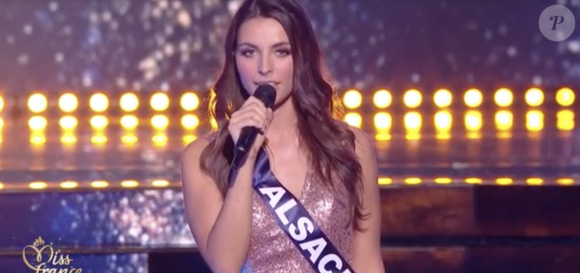 Miss Alsace 2021 : Cécile Wolfrom, 1,74 m, 24 ans, étudiante en sixième année de pharmacie. Election Miss France 2022 sur TF1, le 11 décembre 2021.