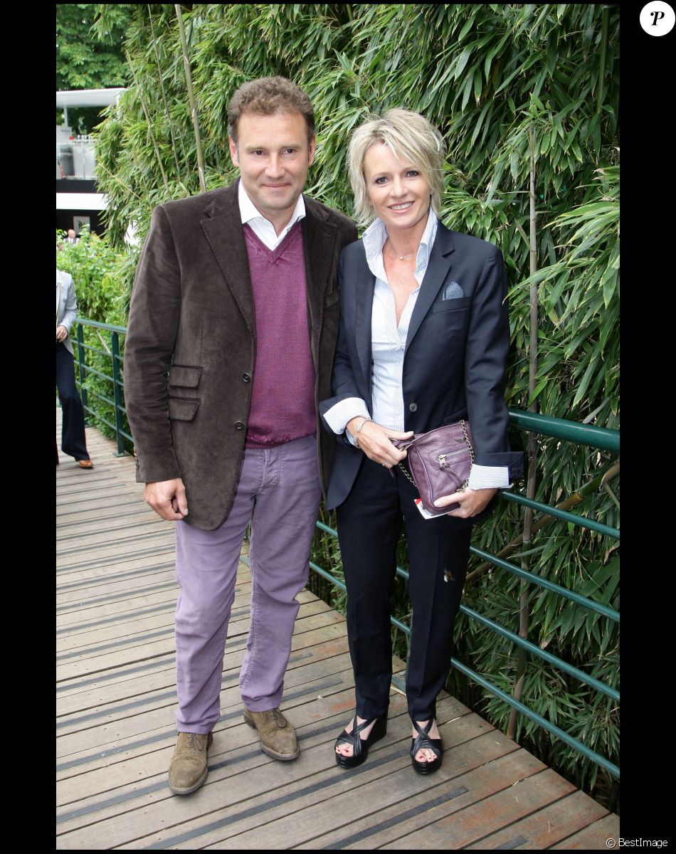 Pierre Sled et Sophie Davant - Roland Garros