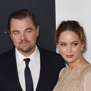 Leonardo DiCaprio, Jennifer Lawrence - Les célébrités arrivent à la première de "Don't Look Up" (Netflix) à New York, le 5 décembre 2021. 