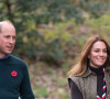 Le prince William, duc de Cambridge, Catherine Kate Middleton, duchesse de Cambridge lors d'une visite aux scouts à Alexandra Park pour leur campagne PromiseToThePlanet des scouts à Glasgow en marge de la COP26 le 1er novembre 2021.