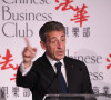 L'ancien président Nicolas Sarkozy - Déjeuner du Chinese Business Club en l'honneur de l'ancien président N.Sarkozy au restaurant de l'hôtel The Westin Paris Vendôme à Paris, France, le 8 novembre 2021