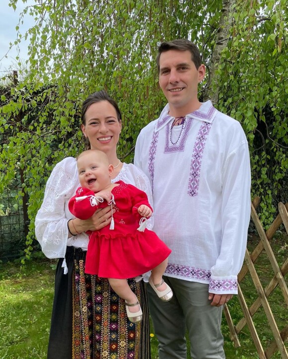 Nicolas de Roumanie, son épouse Alina-Maria et leur fille, Maria-Alexandra, sur Instagram.