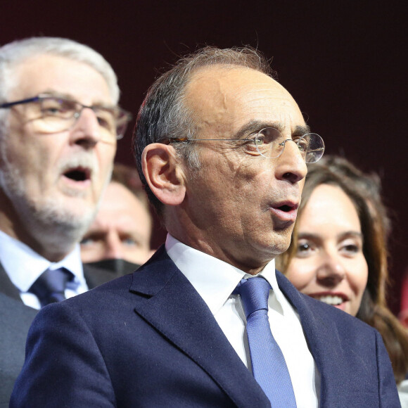 Premier meeting d'Eric Zemmour, candidat à l'élection présidentielle avec son parti "Reconquête !" à Villepinte le 5 décembre 2021.