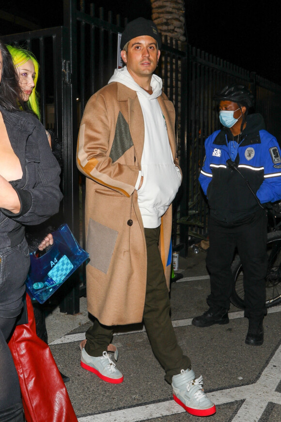 Exclusif - Le rappeur G-Eazy assiste au concert caritatif "Free Larry Hoover" de Kanye West et Drake au Memorial Coliseum à Los Angeles, le 9 décembre 2021.