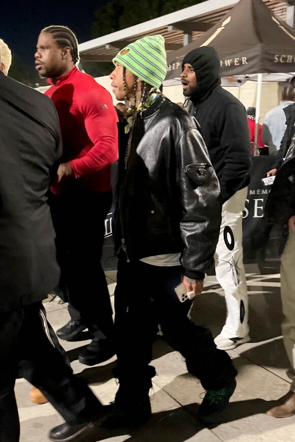 Exclusif - Tyga assiste au concert caritatif "Free Larry Hoover" de Kanye West et Drake au Memorial Coliseum à Los Angeles, le 9 décembre 2021.