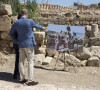 Le prince William, duc de Cambridge, et le prince Hussein de Jordanie - Le prince William, duc de Cambridge, en visite sur le site archéologique de Gérasa en Jordanie le 25 juin 2018
