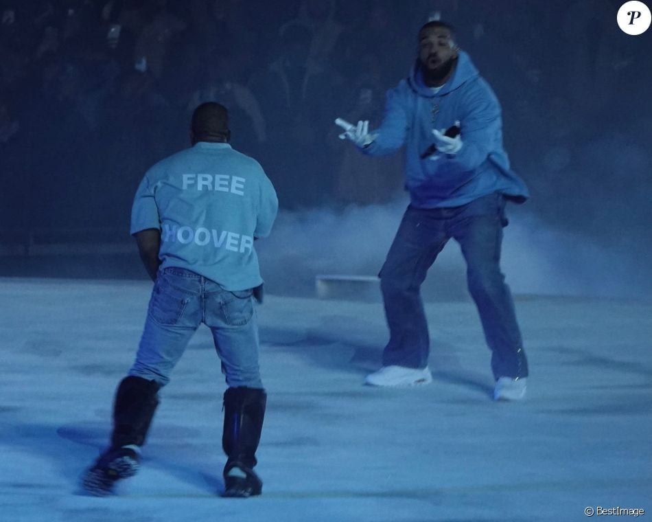Kanye West et Drake sur scène pour le concert caritatif Free Larry