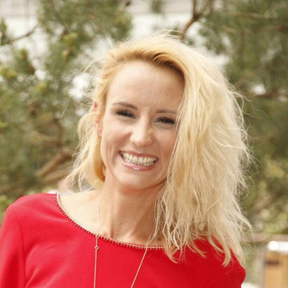 Elodie Gossuin-Lacherie - People au village lors des internationaux de tennis de Roland Garros le 28 mai 2018.