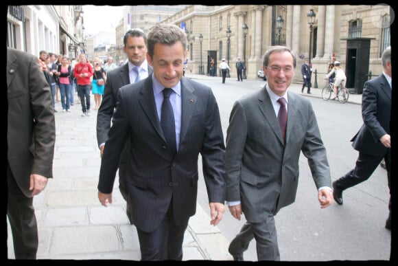 Nicolas Sarkozy et Claude Guéant la veille d'un sommet pour l'union de la Méditerranée en 2008
