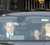 Le prince William, duc de Cambridge, Catherine Kate Middleton, duchesse de Cambridge, la princesse Charlotte de Cambridge - Les membres de la famille royale à la sortie du déjeuner de Noël au palais de Buckingham à Londres le 18 décembre 2019.
