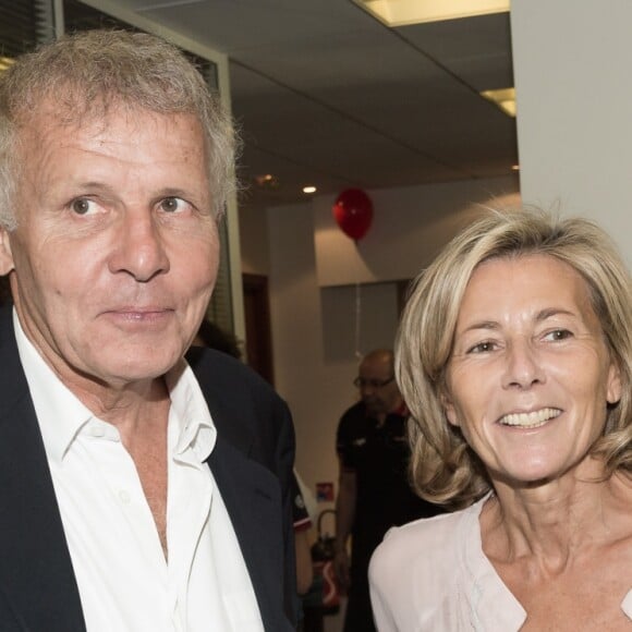 Patrick Poivre d'Arvor et Claire Chazal - 11ème édition du "BGC Charity Day" à Paris le 11 septembre 2015 en mémoire aux 658 collaborateurs du groupe BGC partners (leader mondial du courtage interbancaire) disparus il y a 14 ans dans les attentats du World Trade Center le 11 septembre 2001.