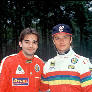 Stephane Tapie et David Hallyday en 1991.
