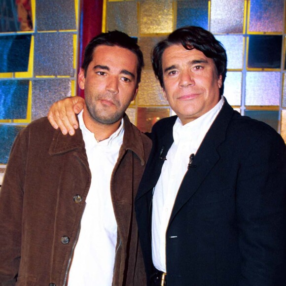 Bernard Tapie et Stephane Tapie dans "Vivement Dimanche".