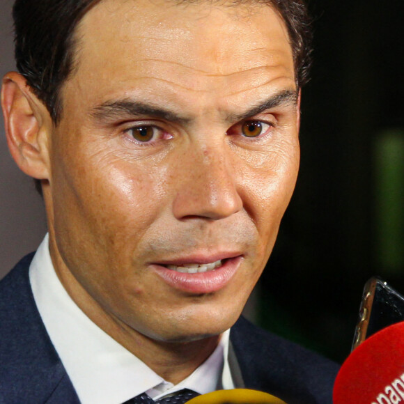 Rafael Nadal fête le 10 ème anniversaire de son association "RafaNadal Foundation" au Consulat italien à Madrid, le 18 novembre 2021.