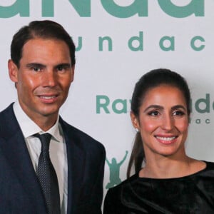 Rafael Nadal, fondateur de Rafa Nadal Foundation et Xisca Perello, directrice générale de Rafa Nadal Foundation - Rafael Nadal fête le 10 ème anniversaire de son association "RafaNadal Foundation" au Consulat italien à Madrid, le 18 novembre 2021.