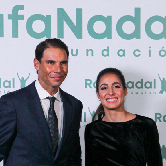 Rafael Nadal, fondateur de Rafa Nadal Foundation et Xisca Perello, directrice générale de Rafa Nadal Foundation - Rafael Nadal fête le 10 ème anniversaire de son association "RafaNadal Foundation" au Consulat italien à Madrid, le 18 novembre 2021.