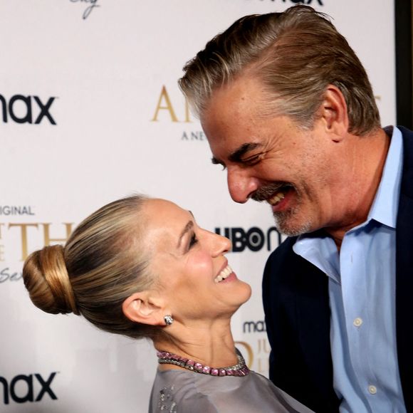 Chris Noth et Sarah Jessica Parker à l'avant-première de la série "And Just Like That" au Musée d'Art Moderne à New York. Le 8 décembre 2021 © Sonia Moskowitz Gordon / Zuma Press / Bestimage