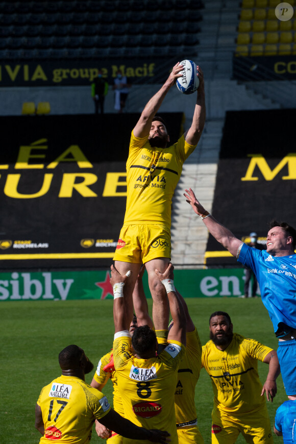 Kevin Gourdon / Stade Rochelais - L'équipe de rugby de La Rochelle bat celle de Leinster (32 - 23) en Coupe d'Europe de rugby, le 2 mai 2021 à La Rochelle. © Christophe Breschi / Panoramic / Bestimage