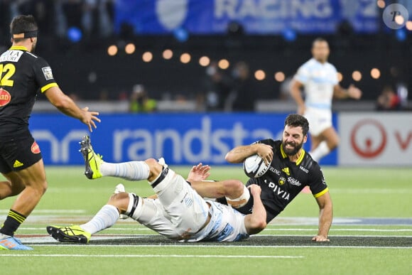 Kevin Gourdon (La Rochelle) - Match de rugby Top 14 : Le Racing 92 bat La Rochelle 23 à 10 au stade Paris La Défense Arena le 11 septembre 2021. © JB Autissier / Panoramic / Bestimage