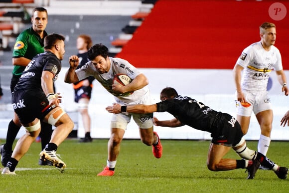 Kevin Gourdon (La Rochelle) - La Rochelle a battu Toulon (29 - 11) lors du match de rugby en Top 14, le 13 février 2021 à Toulon.