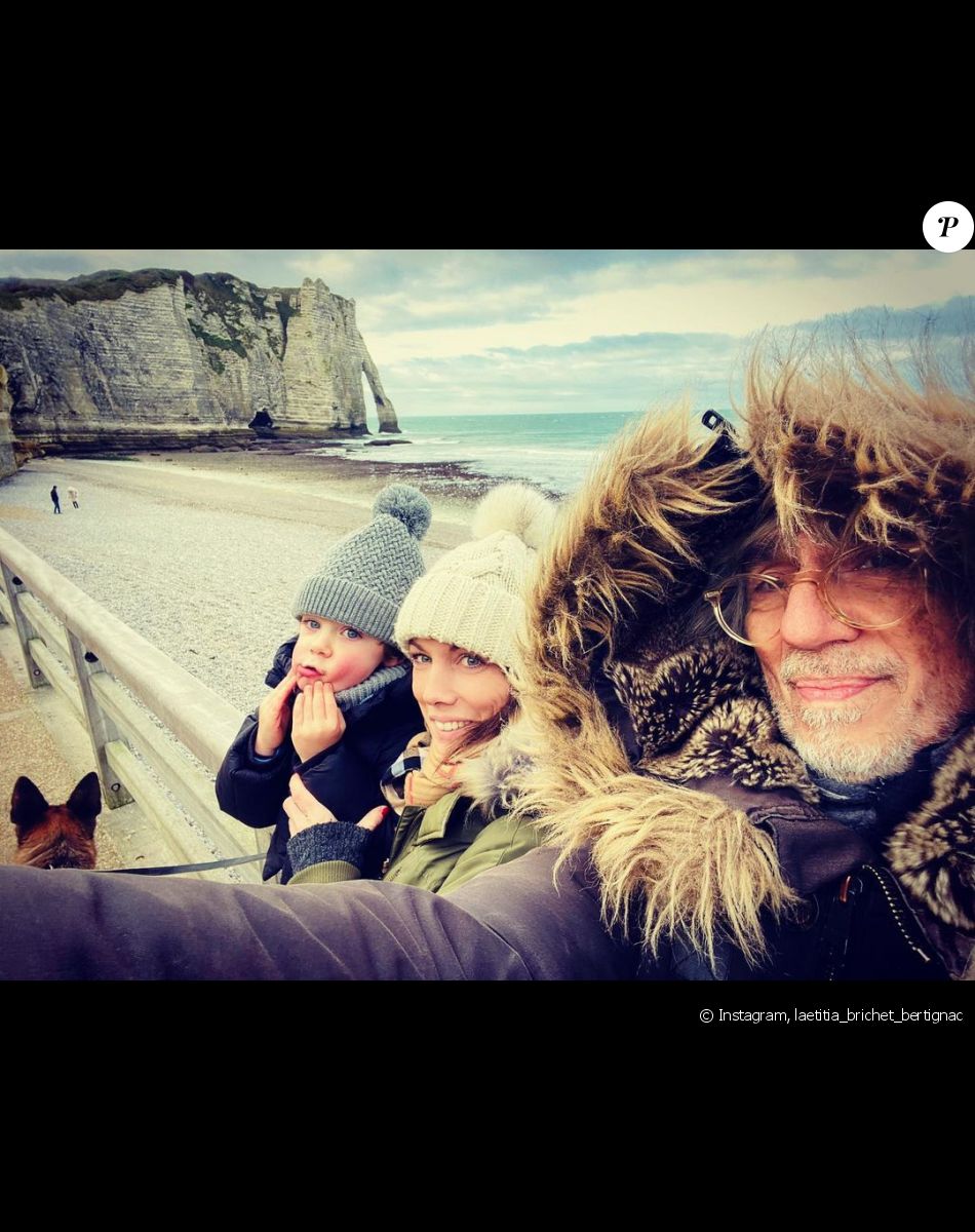 Laetitia Bertignac, Louis Bertignac et leur fils Jack, sur Instagram en janvier 2021.