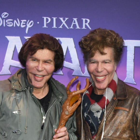 Grichka Bogdanoff (Bogdanov) et Igor Bogdanoff (Bogdanov) à la première du film "En Avant" au cinéma UGC Normandie à Paris, le 26 février 2020. © Guirec Coadic/Bestimage