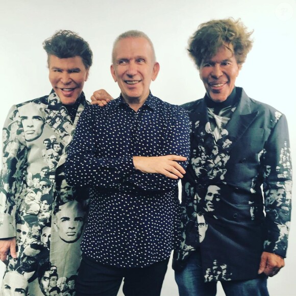 Igor et Grichka Bogdanoff sur Instagram avec Jean-Paul Gaultier, juin 2019.