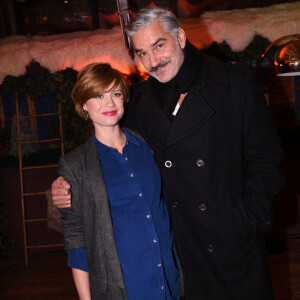Exclusif - Alice Dufour (enceinte) et son compagnon François Vincentelli - Inauguration de la saison hivernale "Chez Monix" au restaurant "Le Splash" à Asnières-sur-Seine le 25 novembre 2021. © Rachid Bellak/Bestimage
