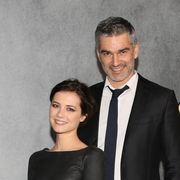 François Vincentelli et sa compagne Alice Dufour - Soirée de lancement de l'édition 2016 du calendrier Pirelli by Annie Leibovitz à l'Hôtel National des Invalides dans le cadre de l'exposition "Concert Cars & Design Automotive" à Paris le 27 janvier 2016. © Denis Guignebourg/Bestimage