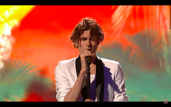 Le Français Antoine Wend dans l'émission "X Factor" en Lituanie.