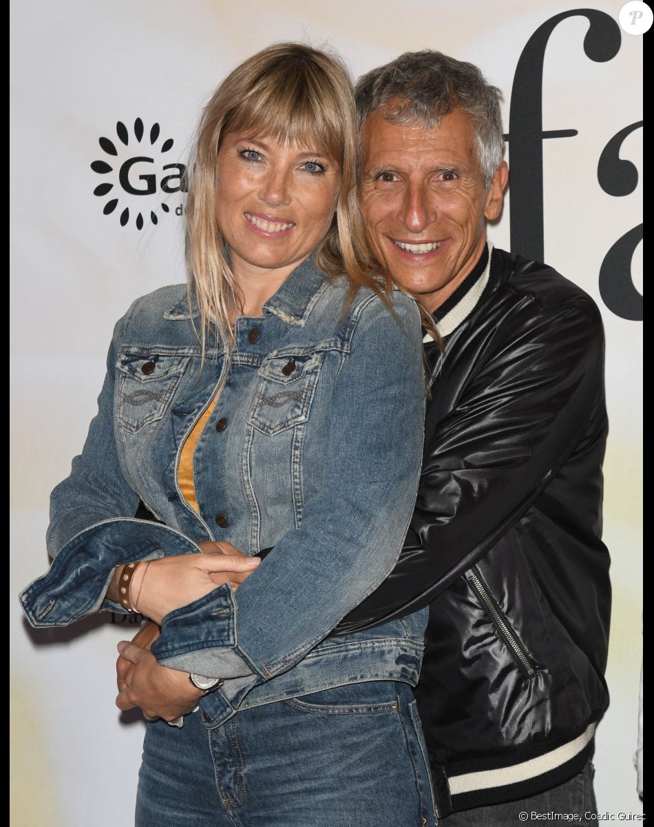 Nagui et sa femme Mélanie Page - Avant-première du film "Les fantasmes" au cinéma Pathé Wepler à Paris. © Coadic Guirec / Bestimage