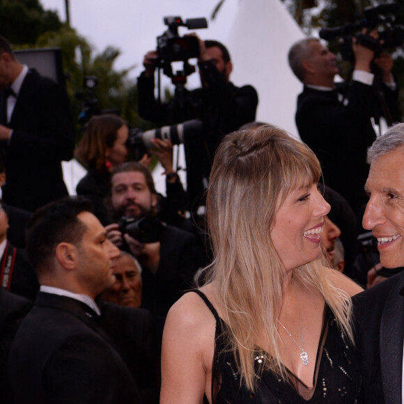 Nagui (Nagui Fam) et sa femme Mélanie Page à la première de "Douleur et Gloire" lors du 72ème Festival International du Film de Cannes, le 17 mai 2019. © Rachid Bellak/Bestimage 