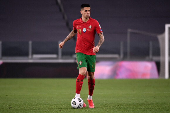 Joao Cancelo - Le Portugal bat l'équipe d'Azerbaïdjan (1 - 0) lors des éliminatoires pour la Coupe du Monde à Turin, le 24 mars 2021. © Inside / Panoramic / Bestimage