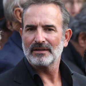 Jean Dujardin - Obsèques de Jean-Paul Belmondo en l'église Saint-Germain-des-Prés, à Paris, le 10 septembre 2021. © Dominique Jacovides / Bestimage