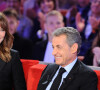 Carla Bruni-Sarkozy et Nicolas Sarkozy - Enregistrement de l'émission "Vivement Dimanche" à Paris, le 30 septembre 2019. © Guillaume Gaffiot/Bestimage