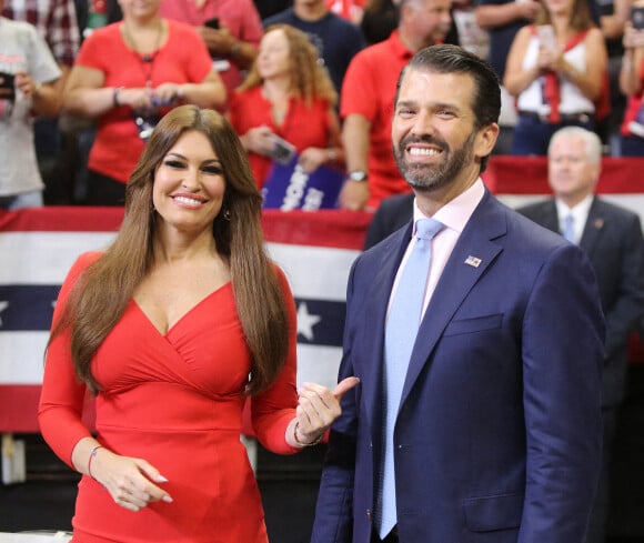 Donald Trump, Jr. et sa compagne Kimberly Guilfoyle le 18 juin 2019 en Floride. 