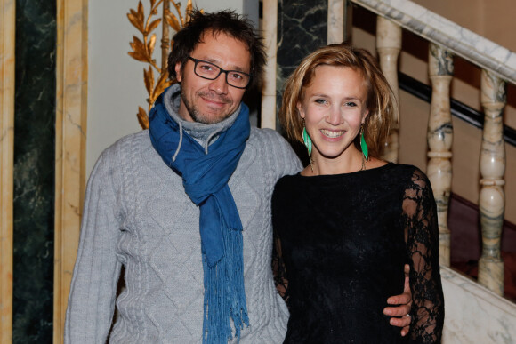 Bruno Debrandt et sa femme Marie Kremer - Prix du producteur français de télévision au Théâtre Mogador à Paris, le 15 décembre 2014.
