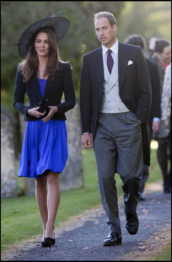 Le prince William et Jate Middleton lors d'un mariage en 2010.