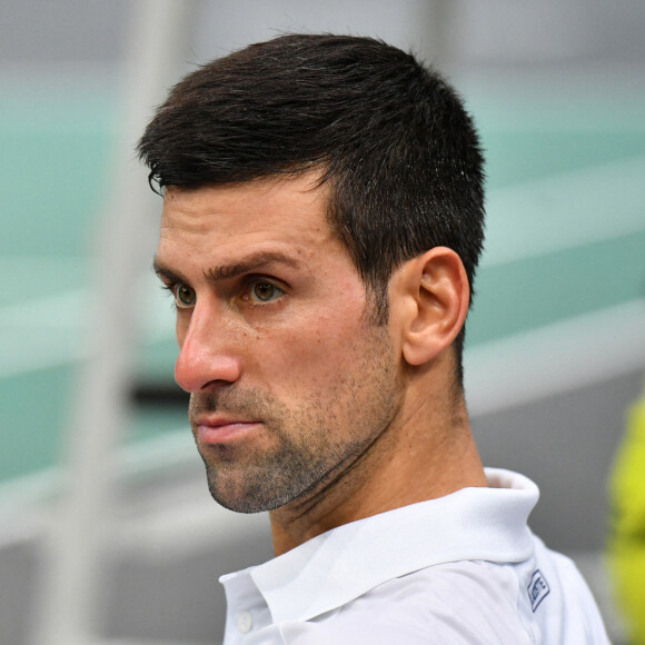 Novak Djokovic - Novak Djokovic remporte la finale homme du Rolex Paris Masters face à Daniil Medvedev. © Veeren/Bestimage